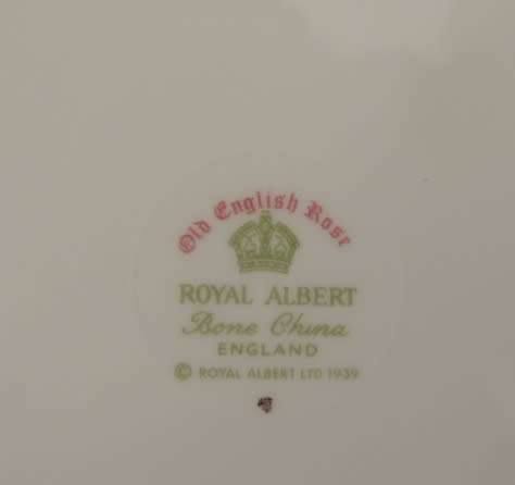 ROYAL ALBERT TRIO - "OLD ENGLISH ROSE"  - 2 AVAILABLE