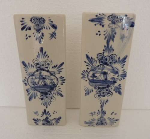 DELFT "STYLE" WALL VASES - A PAIR