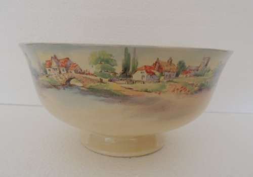 ROYAL DOULTON FOOTED BOWL - "THE KINGS HEAD'