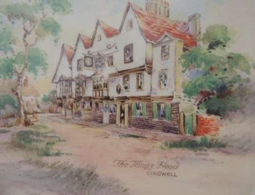 ROYAL DOULTON FOOTED BOWL - "THE KINGS HEAD'