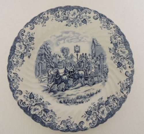 JOHNSON BROS COACHING SCENES PLATE 25 cm