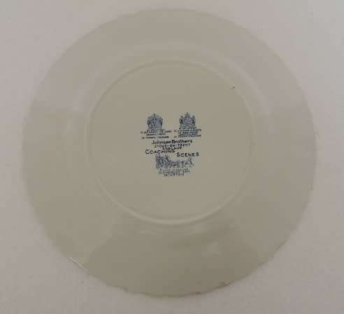 JOHNSON BROS COACHING SCENES PLATE 25 cm