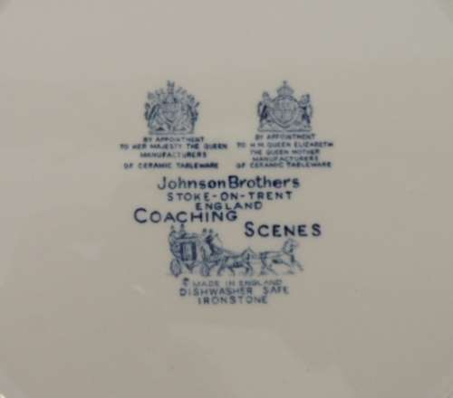 JOHNSON BROS COACHING SCENES PLATE 25 cm
