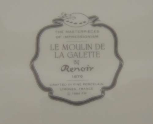 LIMOGES MASTERPIECES OF IMPRESSIONISM - "LE MOULIN DE LA GALETTE"  by Renoir