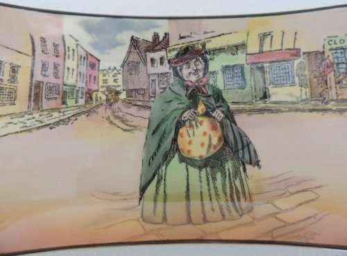 ROYAL DOULTON DICKENS WARE SANDWICH TRAY - "SAIREY GAMP"