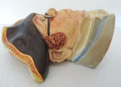 MAGNIFICENT CHALKWARE HEAD - "MR BUMBLES"