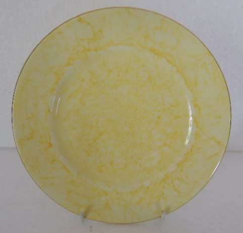 ROYAL ALBERT SIDE/CAKE PLATE- "GOSSAMER", Yellow