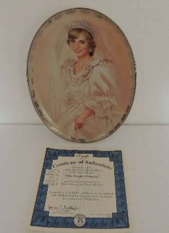 BRADFORD EXCHANGE 'DIANA QUEEN OF OUR HEARTS' PLATE - " THE PEOPLE'S PRINCESS"