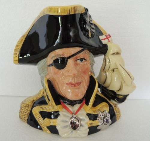 ROYAL DOULTON LARGE CHARACTER JUG - "VICE-ADMIRAL LORD NELSON" D6932