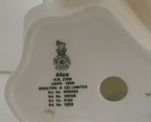 ROYAL DOULTON FIGURINE - ALICE HN 2158