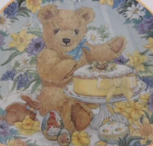 FRANKLIN MINT HEIRLOOM PLATE - "TEDDY"S EASTER TREAT",  boxed with COA