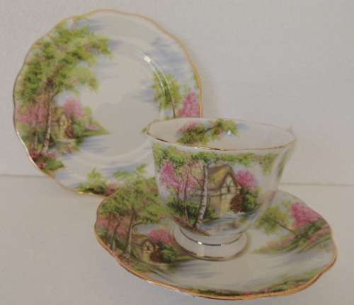 ROYAL ALBERT TRIOS "THE OLD MILL" - 3 left