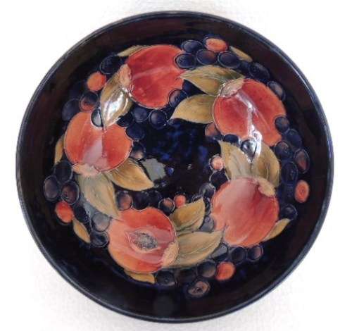 MOORCROFT BOWL - "POMEGRANATE", 21 cm