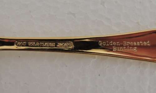 BEST LOVED BIRDS OF SOUTHERN AFRICA SPOONS IN DISPLAY, with official letter