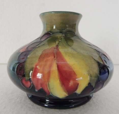MOORCROFT LEAF AND BERRY VASE - reserved for DebTuc