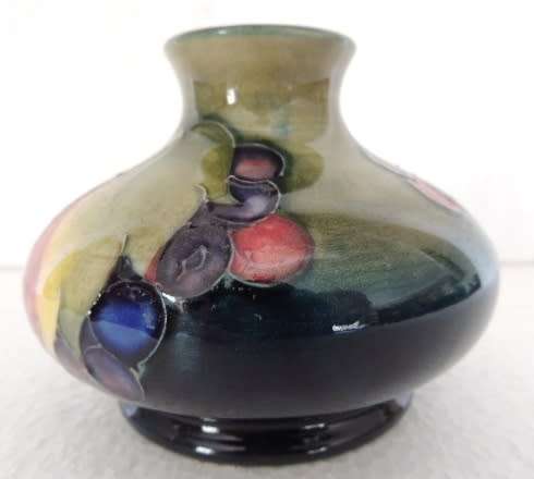 MOORCROFT LEAF AND BERRY VASE - reserved for DebTuc