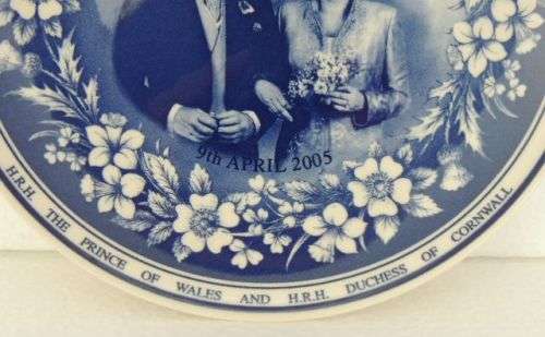 Wedgwood Plate - Marriage Of King Charles And Camilla