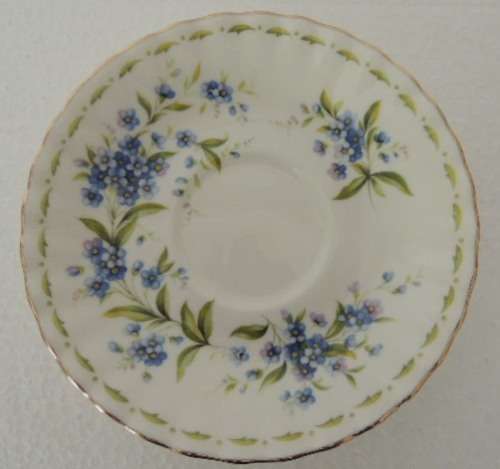 ROYAL ALBERT FLOWER OF THE MONTH TRIO - "JULY" FORGET-ME-NOT