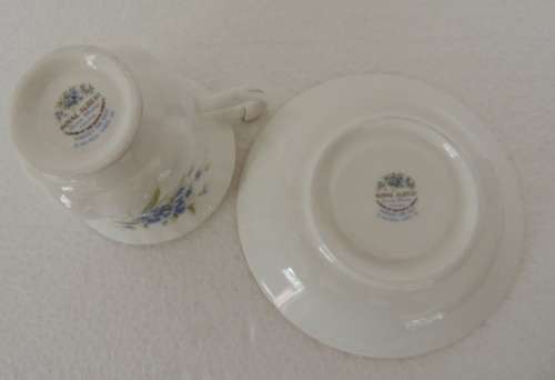 ROYAL ALBERT FLOWER OF THE MONTH DUO - "JULY" FORGET-ME-NOT