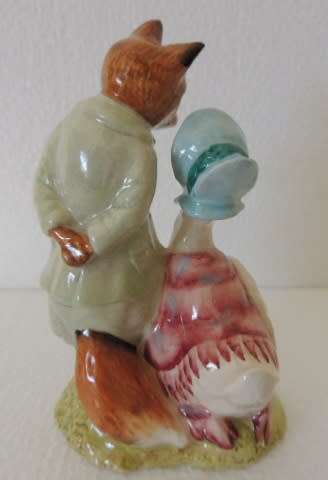 BESWICK BEATRIX POTTER - JEMIMA PUDDLEDUCK WITH FOXY WHISKERED GENTLEMAN