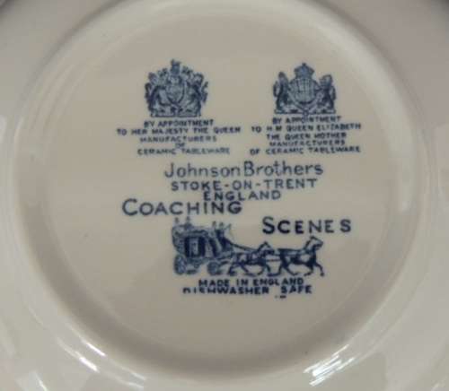 Johnson Brothers Serving Bowl  - Coaching Scenes
