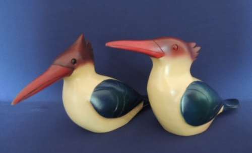 Feathers of Knysna - Pair of Kingfishers