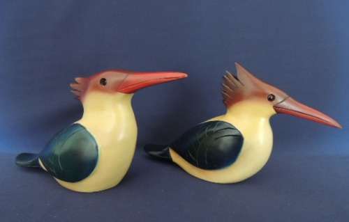 Feathers of Knysna - Pair of Kingfishers