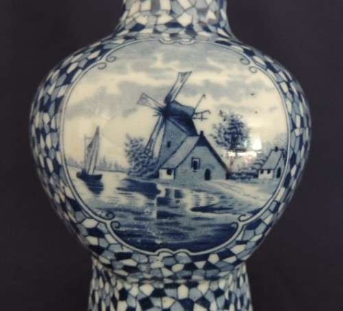 Louis Regout Pair of Dec 542 Vases