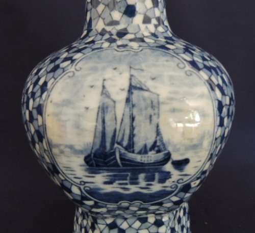 Louis Regout Pair of Dec 542 Vases
