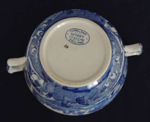 Copeland Spode Soup Coupe and Saucer (Old back stamp)
