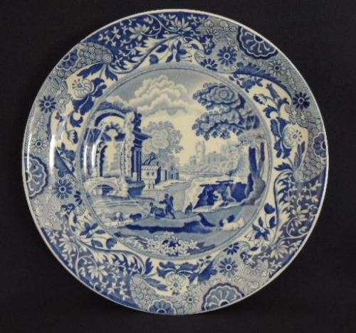 Copeland Spode Soup Coupe and Saucer (Old back stamp)