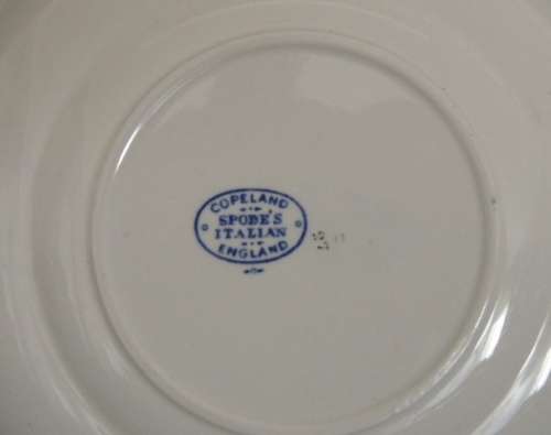 Copeland Spode Soup Coupe and Saucer (Old back stamp)