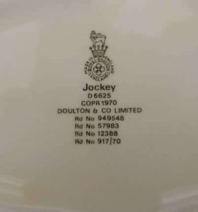 Royal Doulton Large Character Jug - Jockey D 6625