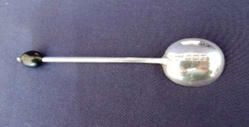 Hallmarked Silver Coffee Bean Spoons - 52 grams