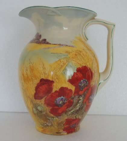 Royal Doulton `Poppies in a Cornfield` Jug - Large