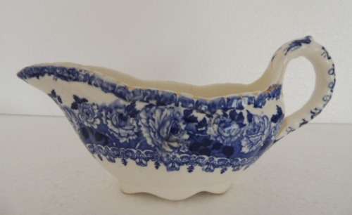 Flow Blue `CHESTER` K & Co Late Mayers - Gravy Boat and Drip Tray