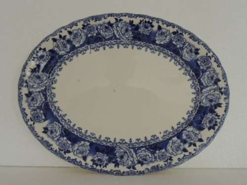 Flow Blue `CHESTER` K & Co Late Mayers - Medium Meat Platter