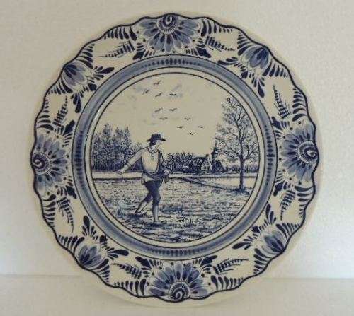 Delft Plate - Spring Planting 25.5 cm