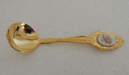 Eetrite 24 ct Gold Plated Sugar Spoon - Boxed