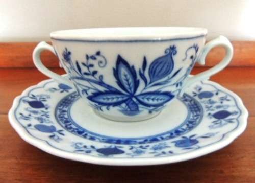 Zwiebelmuster Blue Onion Soup Coupe