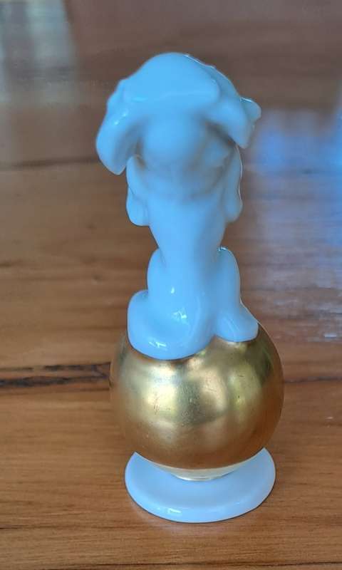 Rosenthal Pekingese on Gold Ball