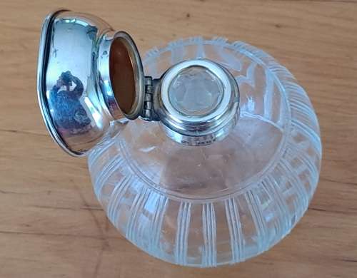 Hallmarked Silver and Tortoiseshell Perfume Bottle - PRICE REDUCED reserved fir Johux7758