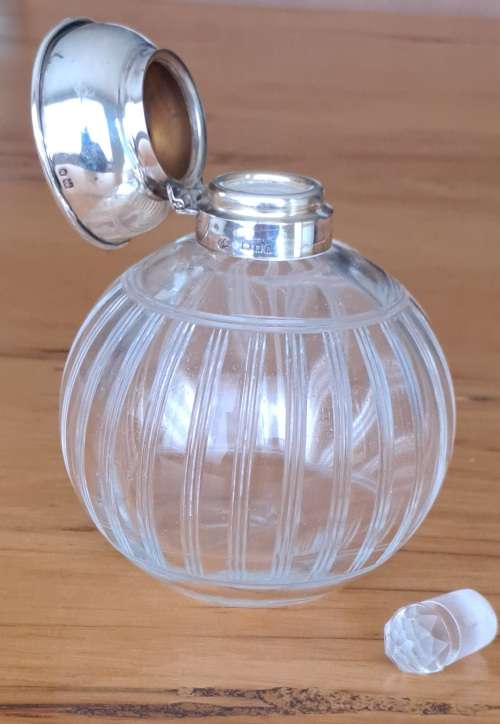 Hallmarked Silver and Tortoiseshell Perfume Bottle - PRICE REDUCED reserved fir Johux7758