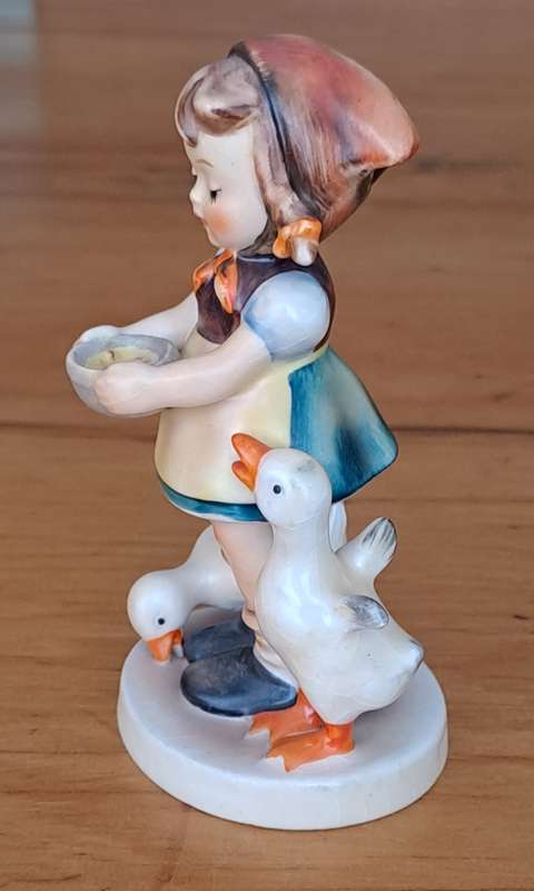 Hummel Figurine - Girl Feeding Ducks