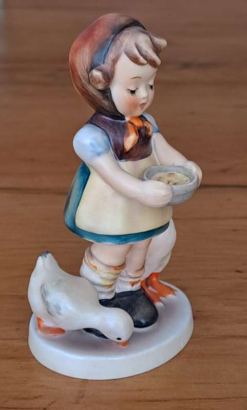 Hummel Figurine - Girl Feeding Ducks