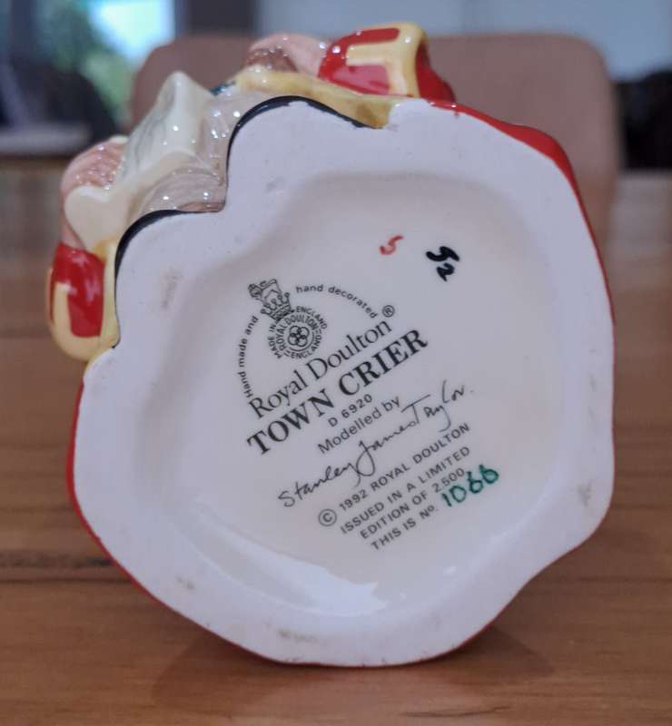 Royal Doulton Toby Jug - Town Crier (Limited Edition)