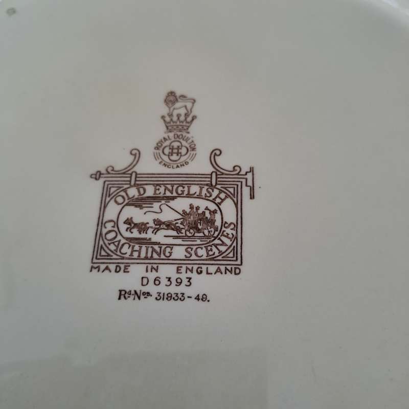 Royal Doulton Charger  - Old English Coaching Scenes