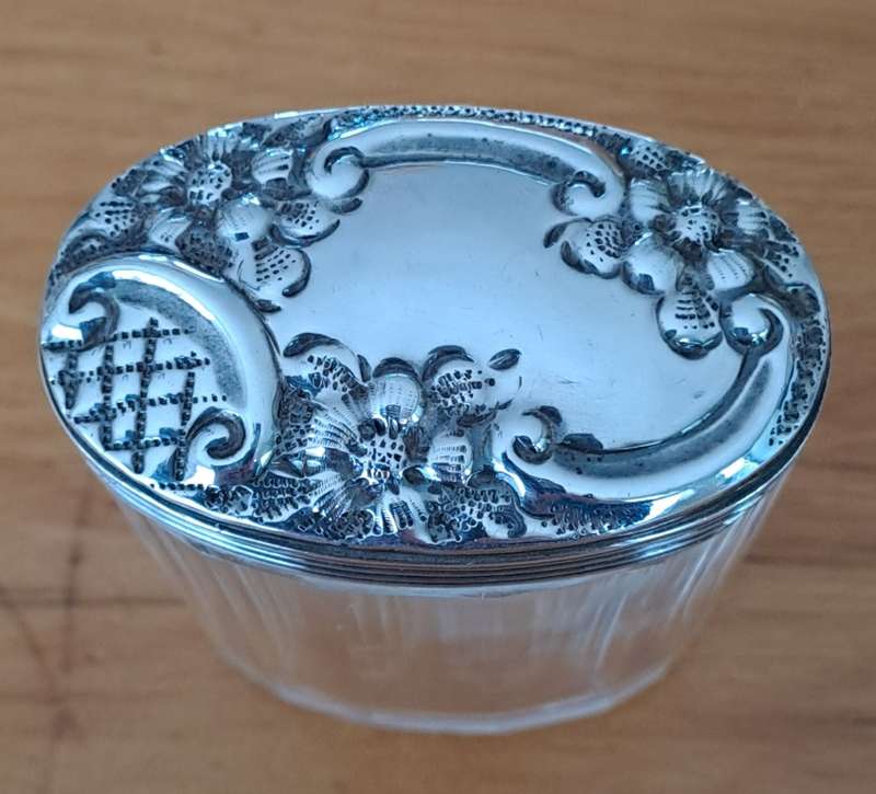 Hallmarked Silver Top Dressing Table Bottle (Price reduced)