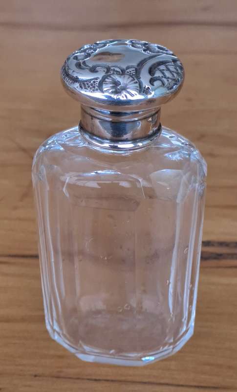 Hallmarked Silver Screw Top Dressing Table Bottle (Price reduced)