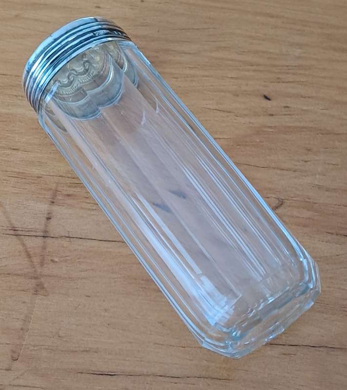 Hallmarked Silver Top Dressing Table Bottle (Price reduced)